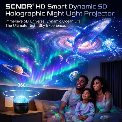 Official Store | 🚚🎁SCNDR® 360° Smart Holographic Starry Sky Projector (HD Smart Dynamic 5D)
