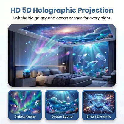 Official Store | 🎁🌹SCNDR® 360° Smart Holographic Starry Sky Projector (HD Smart Dynamic 5D)